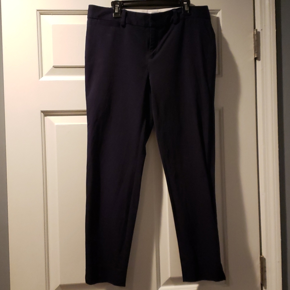 Crown & ivy Navy Cary petite ankle pants